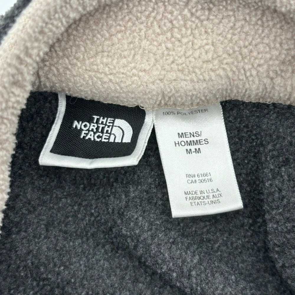 The North Face Fleece Vest Mens Medium Gray Full Zip‎ Sleeveless Jacket